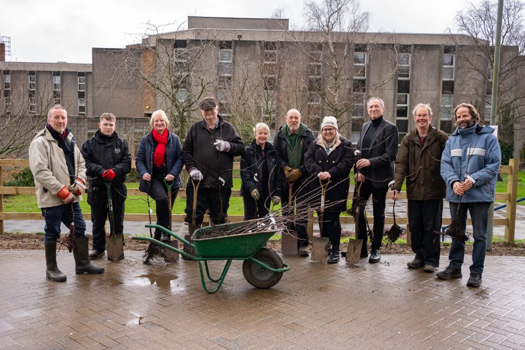 Planting ceremony for Canterbury campus 'river of vegetation'